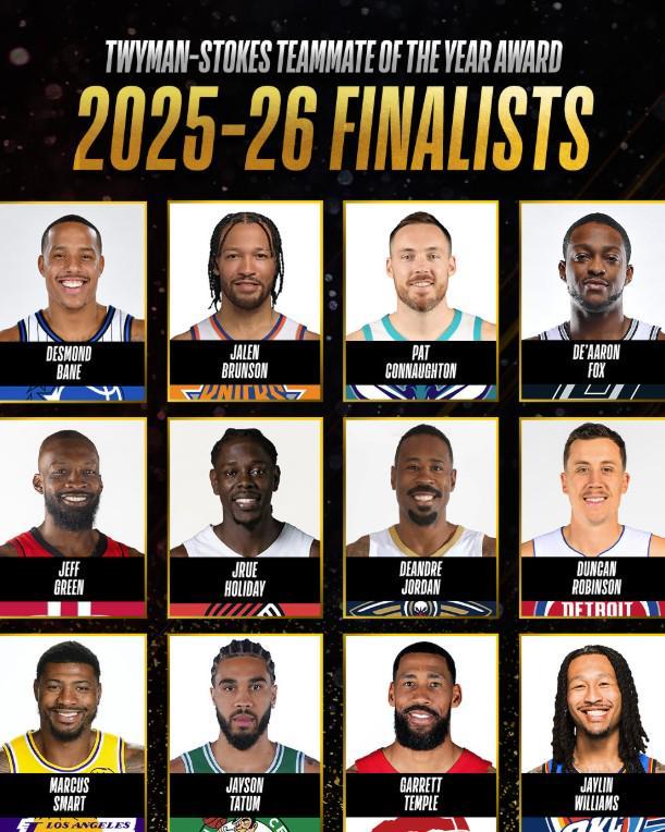 25-26NBA最佳队友候选：布伦森、塔图姆领衔，斯马特在列